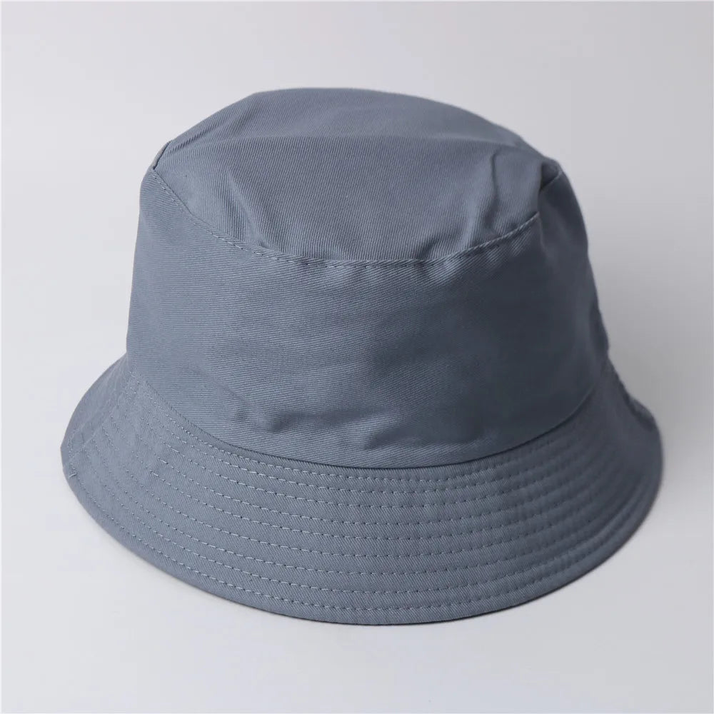 Free Custom LOGO Design Double-sided Bucket Hat Ladies Men Summer Fishing Hat Leisure Fishing Hat Panama  Bob Bucket Gorros