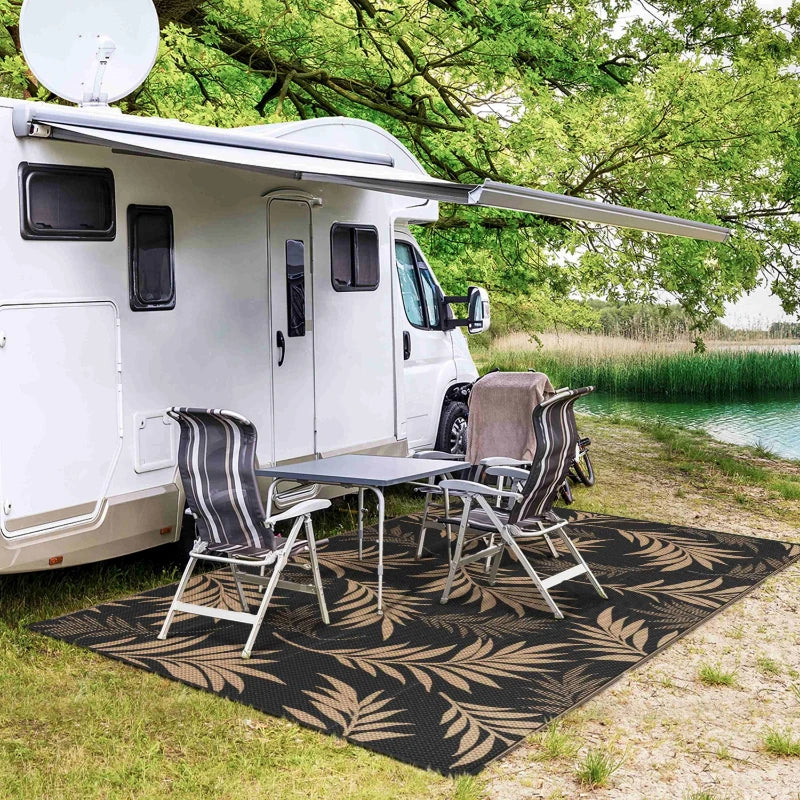 Outdoor Rug  Waterproof for Patios Clearance Reversible Camping Rug Carpet Large Area Rugs Mats for Balcony Porch Beach Picnic