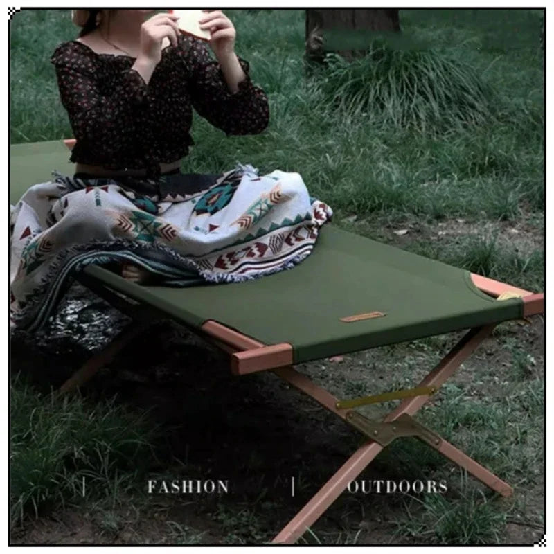 Outdoor Camping Cot Ultralight Portable Aluminum Alloy Bed Folding Sleeping Bed bivouac Hiking Picnic Double Stool Camping Bed