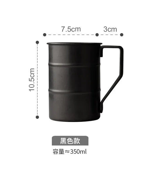 Steel Camping Cup 300ml Retro Camping Travel Coffee Cups