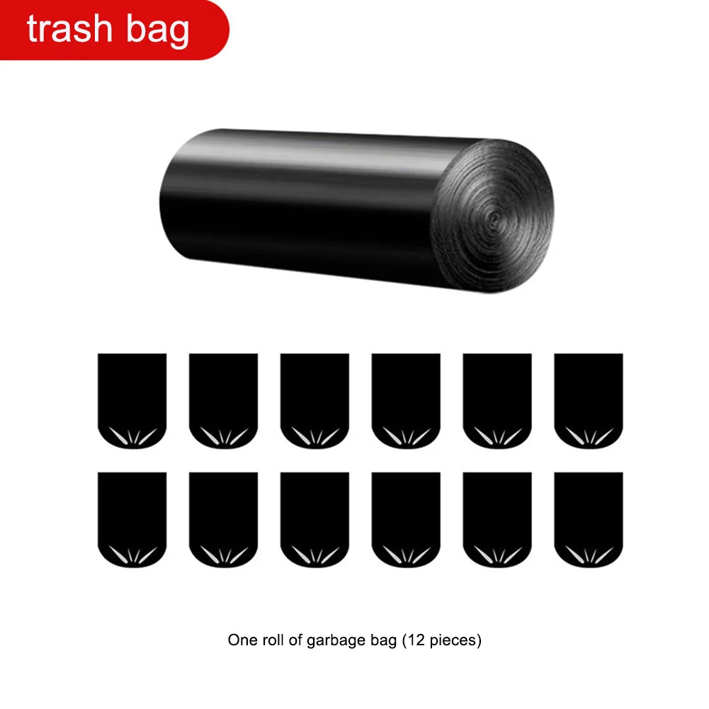 1 Roll 12pcs Degradable Garbage Bags Portable Camping Toilet Garbage Bag Environmentally Friendly for Camping Fishing Home