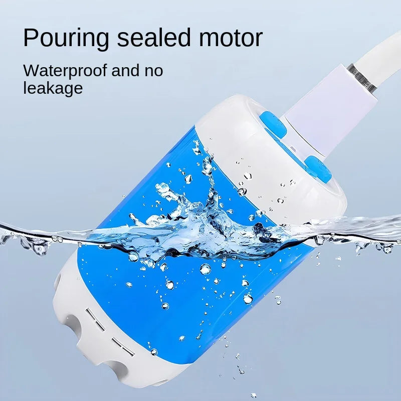 Outdoor camping dormitory bath bath artifact household rental electric portable self-priming shower charging water pump shower
