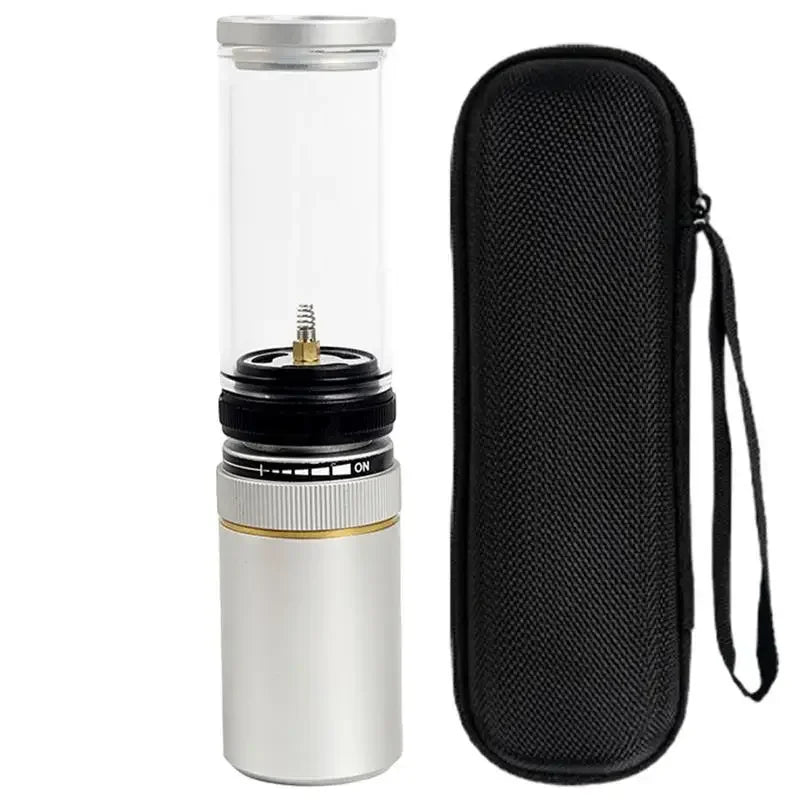 Portable Camping Tent Gas Lamp Outdoor Gas Candlelight Windproof Adjustable Gas Candlelight Lantern for Camping Accessories