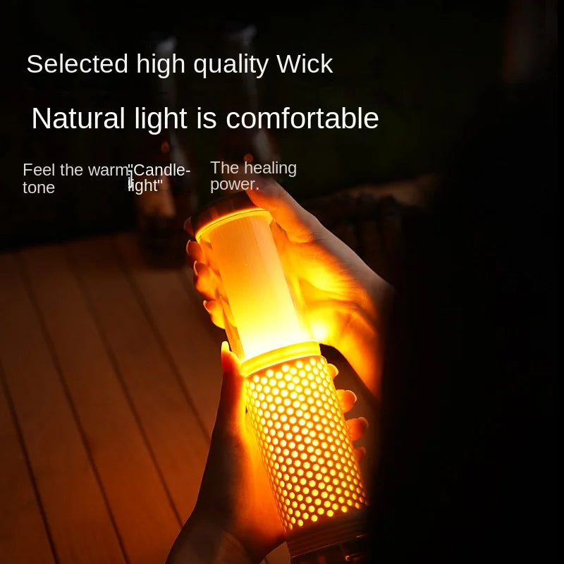 Telescopic Atmosphere Camping Light Outdoor Warm Color Unlimited Dimming Camping Tent Portable Camping Light
