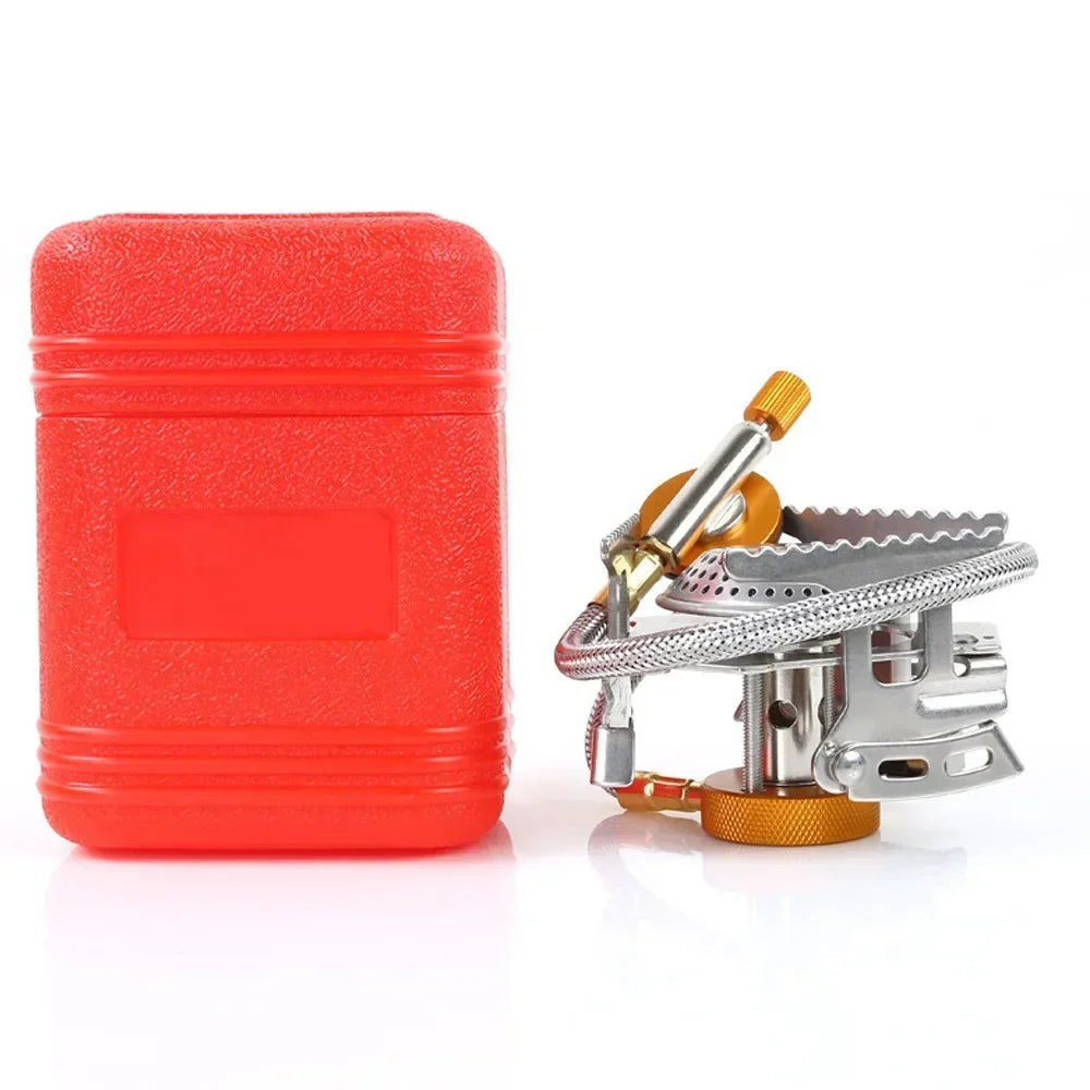 WindProof Camping Gas Stove Outdoor Tourist Burner Strong Fire Heater Tourism Cooker Portable Furnace Supplies Picnic Equipment