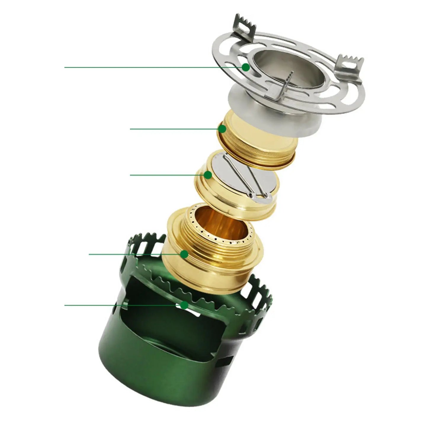 Camping Gear and Accessories  Alcohol Stove Metal Stable Ultralight Compact Alcohol Burner,Portable Alcohol Cooking Stove