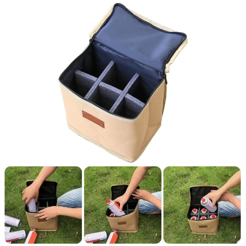 Camping Gas Tanks Storage Bag Fuels Cylinder Protective Case Camp Gas Can Carrying Bag For Outdoor Cooking Camping Picnics
