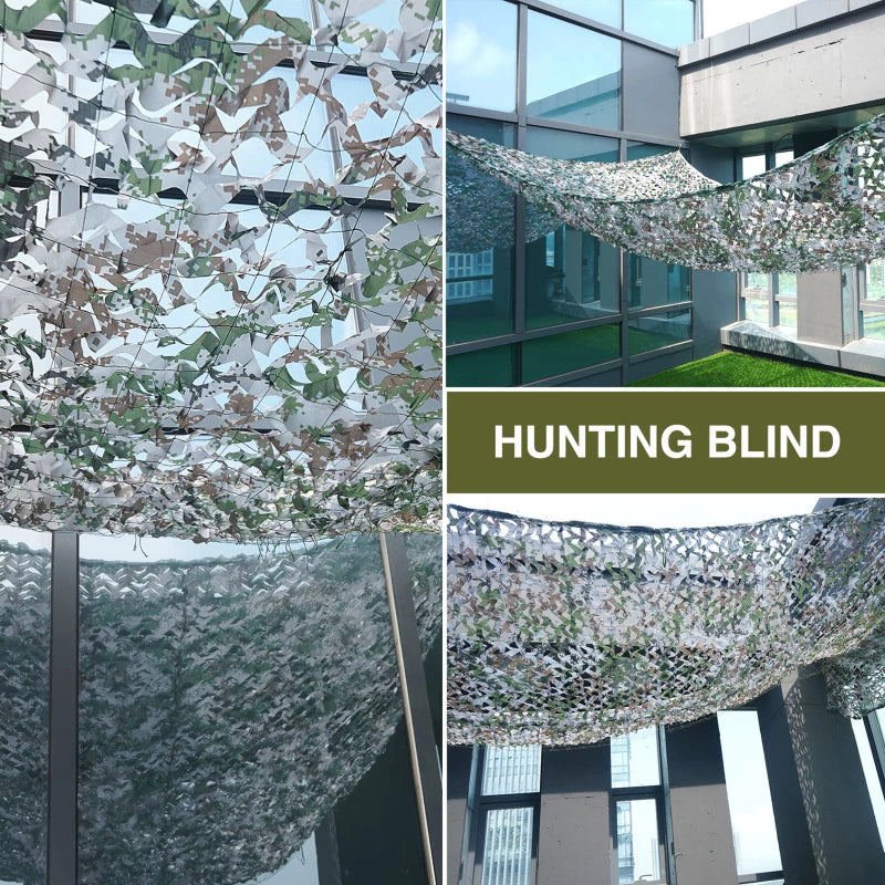Hunting Camouflage Net Army Training Camo Netting Car Tent Awning Shade Mesh  Forest Camouflage Net Outdoor Sport Camo Scarfs