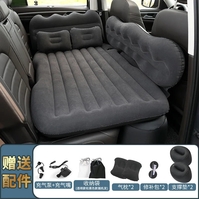 Car Inflatable Mattress SUV Sedan Rear Bed Children's Sleep Car Folding Air Cushion Bed Home Outdoor Camping Mat