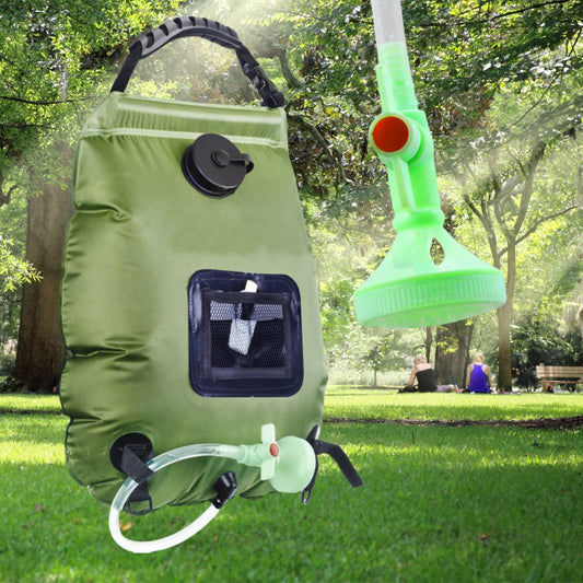 Portable 20L Solar Heated Shower Bag Outdoor Camping Bath Shower Water Bag for Bathing and Grooming Camping Gear