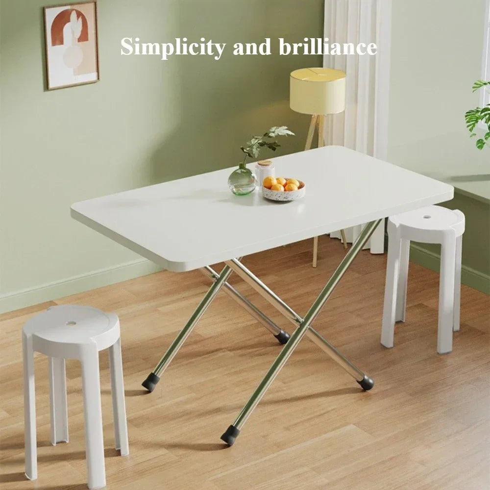 Folding Table Camping Not Easy Shake Durable Rectangular ShapeTable High Load-bearing Capacity Portable Camping Table Foldable