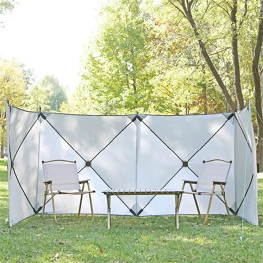 Camping Windscreen Folding Windproof Shield Outdoor Camp Gas Stove Burner Windshield Shelter for Nature Hiking Car Tent Shield