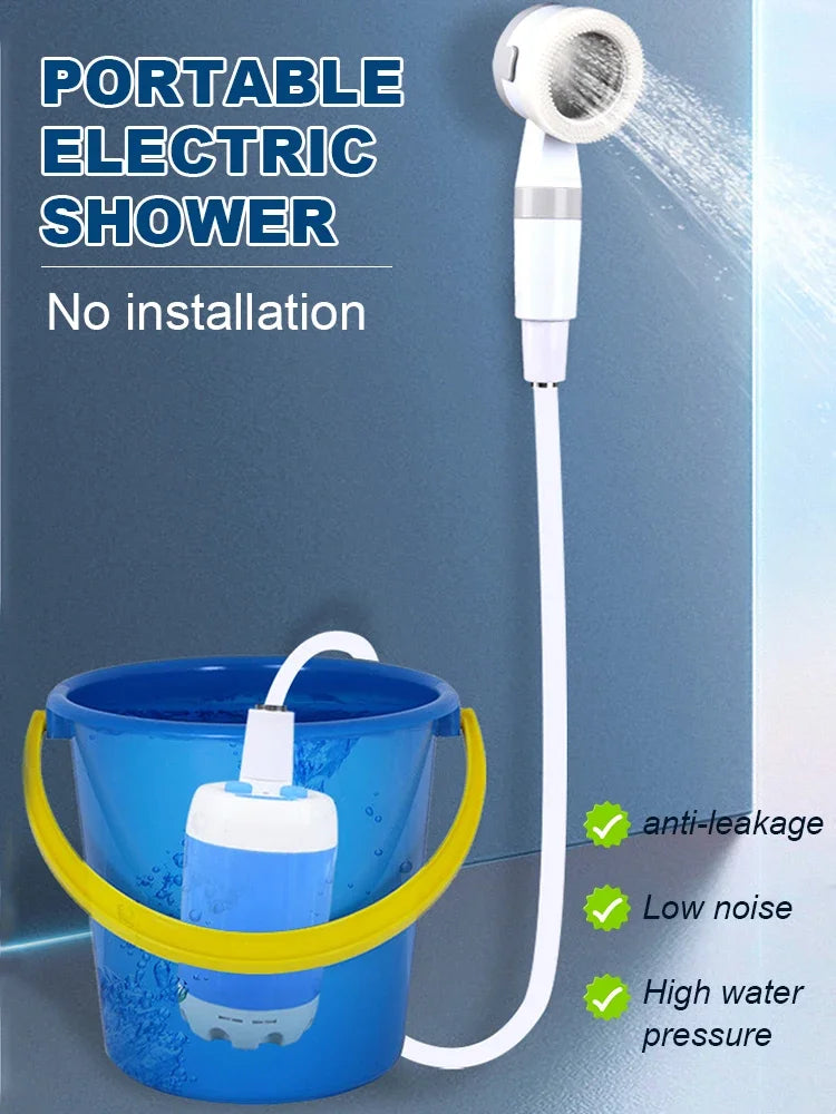 Outdoor Upgraded Handheld Electric Shower ，electric Water Pump for Camping, Bathroom Shower，Plant Watering, and Pet Cleaning