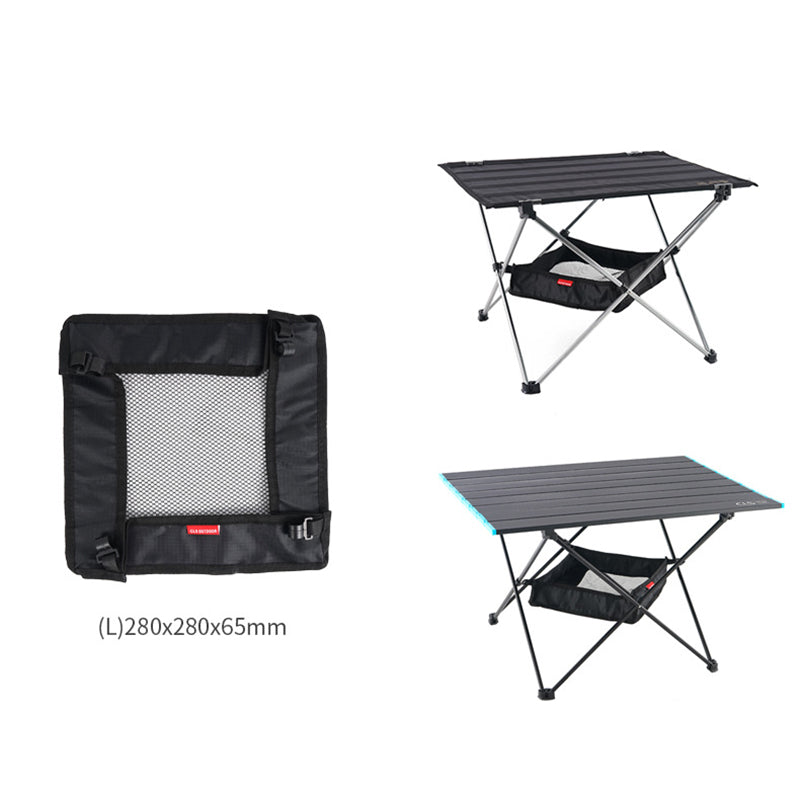 Portable Folding Table Storage Hanging Basket Picnic Table Hanger Storage Net Outdoor Camping BBQ Table Rack Accessories New