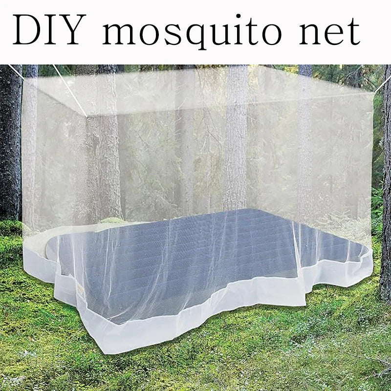 Tent Accessories Diy Mosquito Net 2m*3m 3*4 3*6 5*10 Outdoor Camp Huntting Hiking Fishing Garden Camping Cut Yourslf Netting