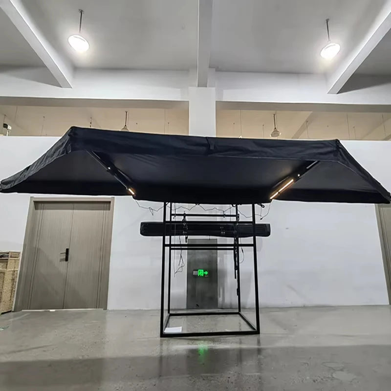 180 Degree Awning Car Rooftop Tent 2m Awning Free Standing With Led 4X4 Outdoor Camping Retractable Vehicle Awning