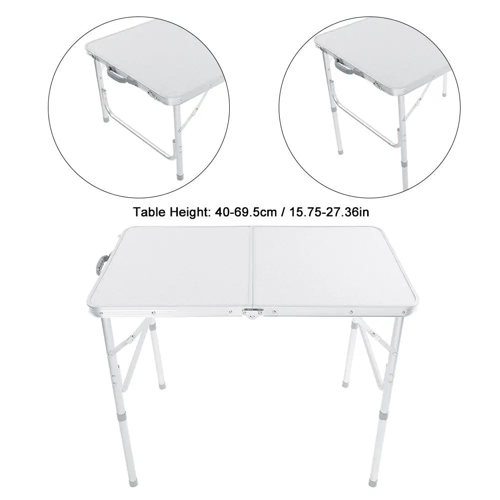 Aluminum Camping Table Picnic Table Camping Table Foldable Folding Table Desk Camping Outdoor Garden Picnic Aluminium Alloy
