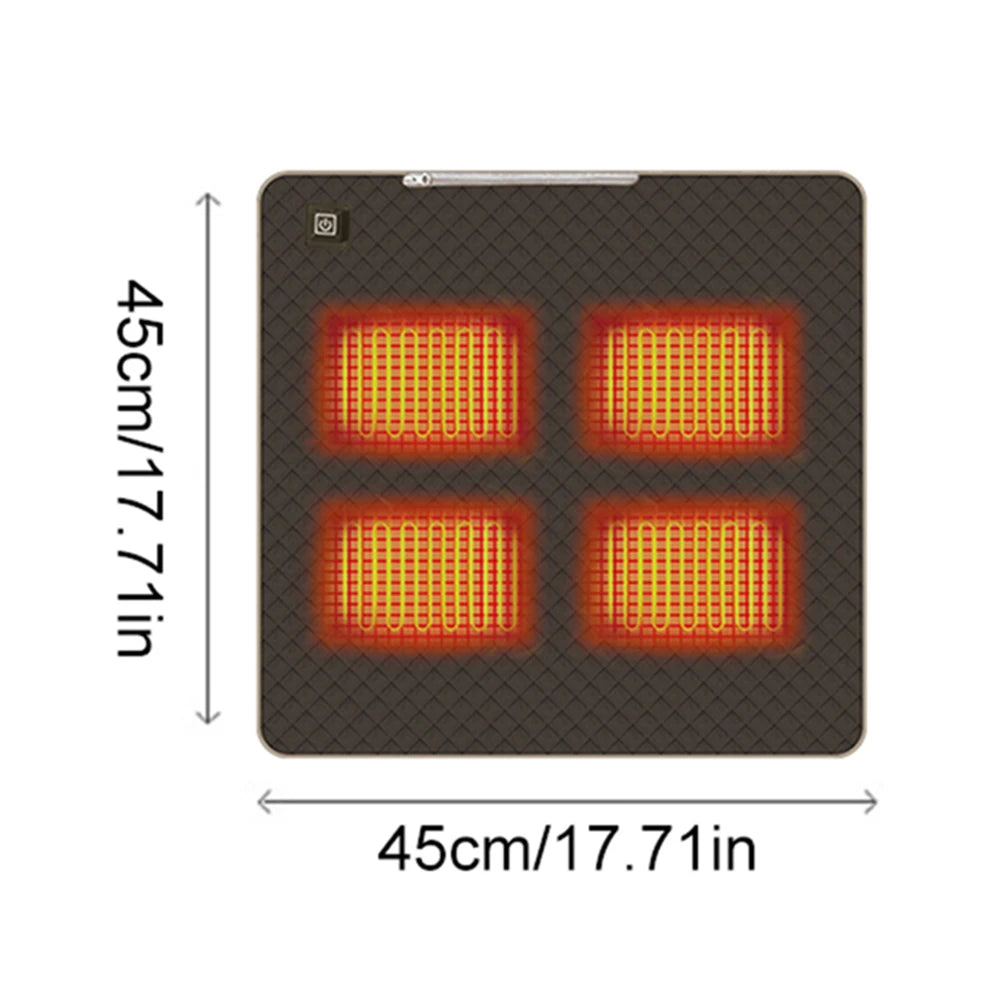 4 Heated Areas Electric Blankets Mat Winter Body Warmer Mattress Thermostat Heating USB Heated Camping Sleep Mat Outdoor Indoor