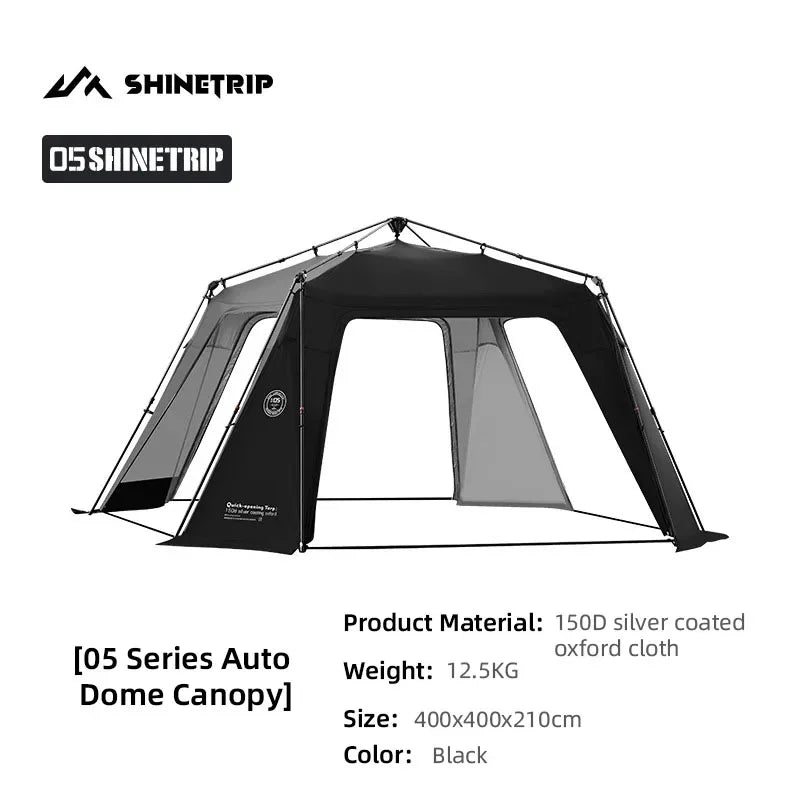 ShineTrip 05 Series Dome camping tent Quick Setup big tent camping car tent Oversized Canopy Waterproof Sunproof gazebo