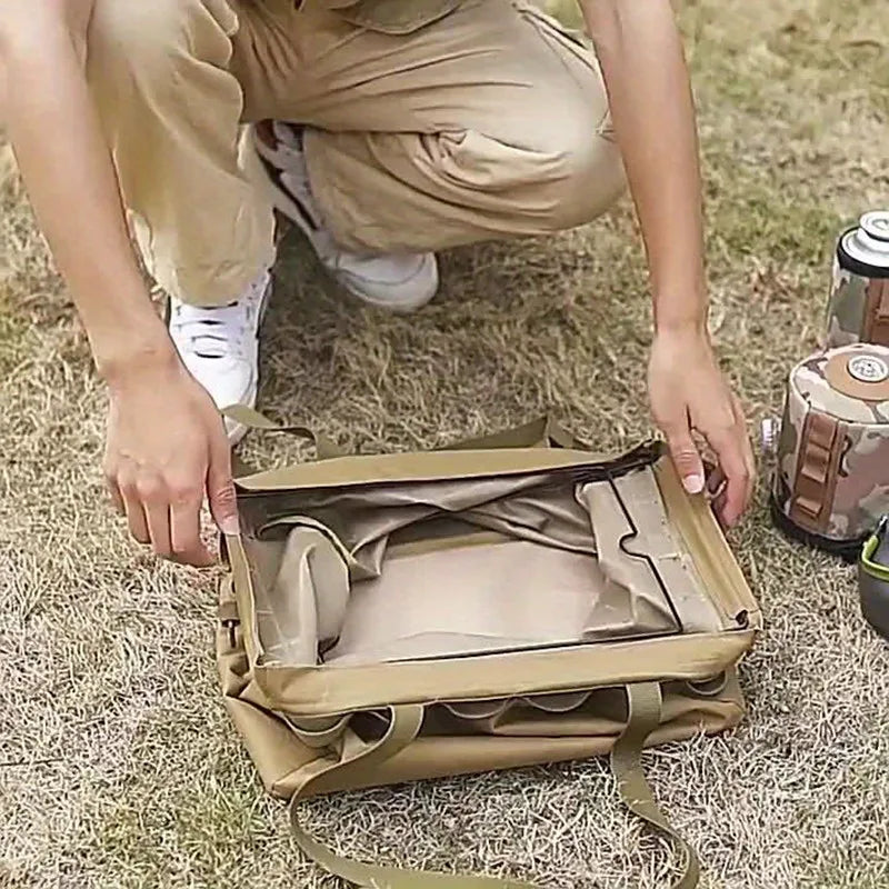 Outdoor tool storage box camping storage bag large capacity multifunctional tote bag storage picnic organizer bag