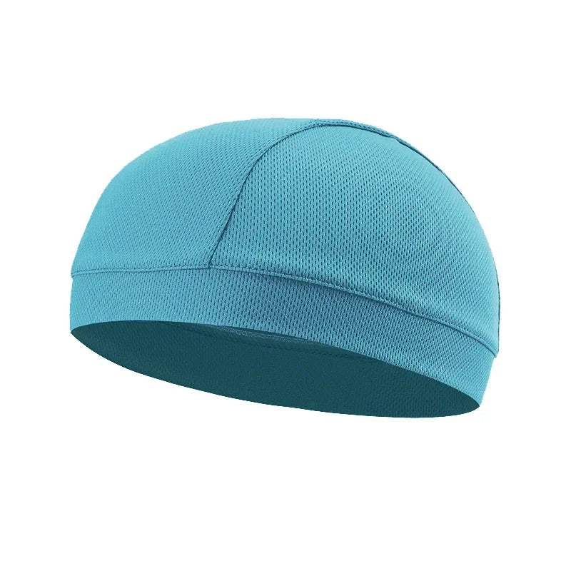 Summer Unisex Quick-dry Breathable Hat Motorcycle Bicycle Helmet Inner Liner Cap Outdoor UV Protection Hat Balaclava Cycling Cap