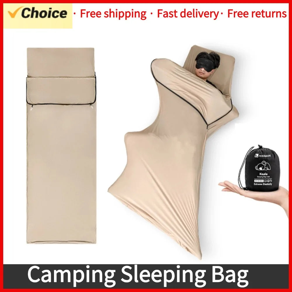 Sleeping Bag Liner Light Weight High Elastic Sleeping Bag Liner Outdoor Camping Travel Hotel Sleeping Bag Liner