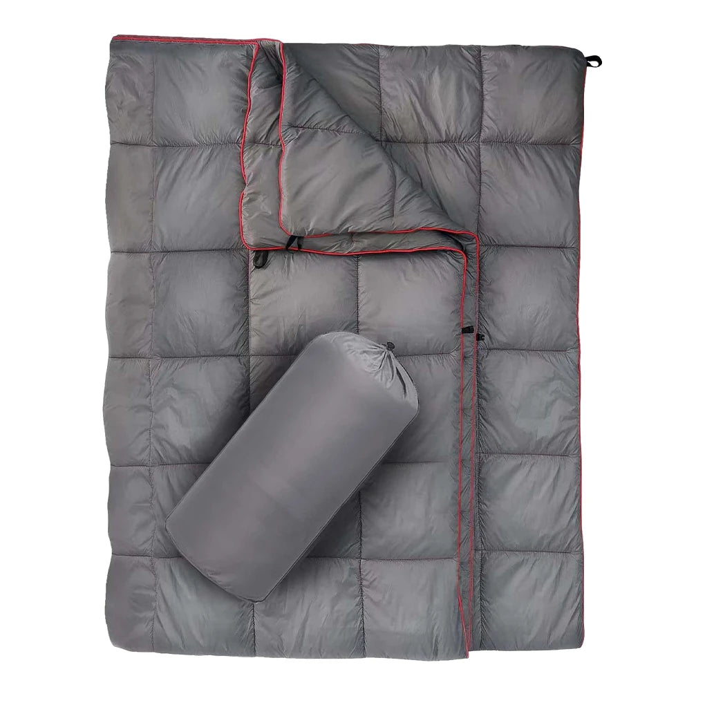 Outdoor Warm Camping Mat Climbing Blanket Waterproof Blanket Buttons Poncho Liner Ultralight Travel Sleeping Pad Quilt Mat