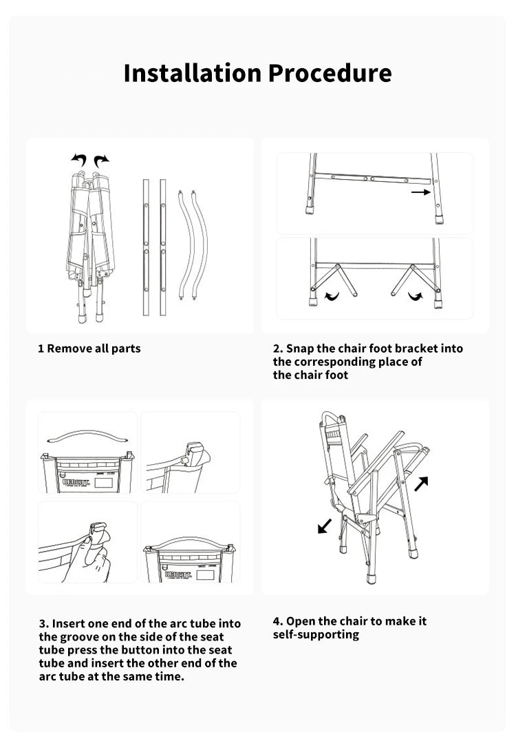 ShineTrip Outdoor Tactical Chair Lightweight Aluminium Foldable Kermit Chair Detachable Portable Blackout Camping Chair