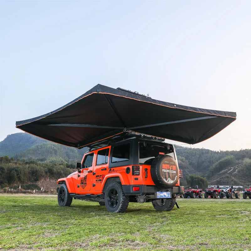 270 Degree Free Standing Car Left Right Side Awning Tent for SUV MPV Vehicles Outdoor Sun Shelter Waterproof