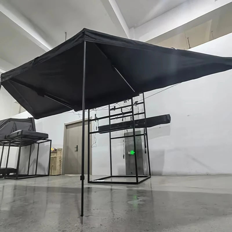 180 Degree Awning Car Rooftop Tent 2m Awning Free Standing With Led 4X4 Outdoor Camping Retractable Vehicle Awning