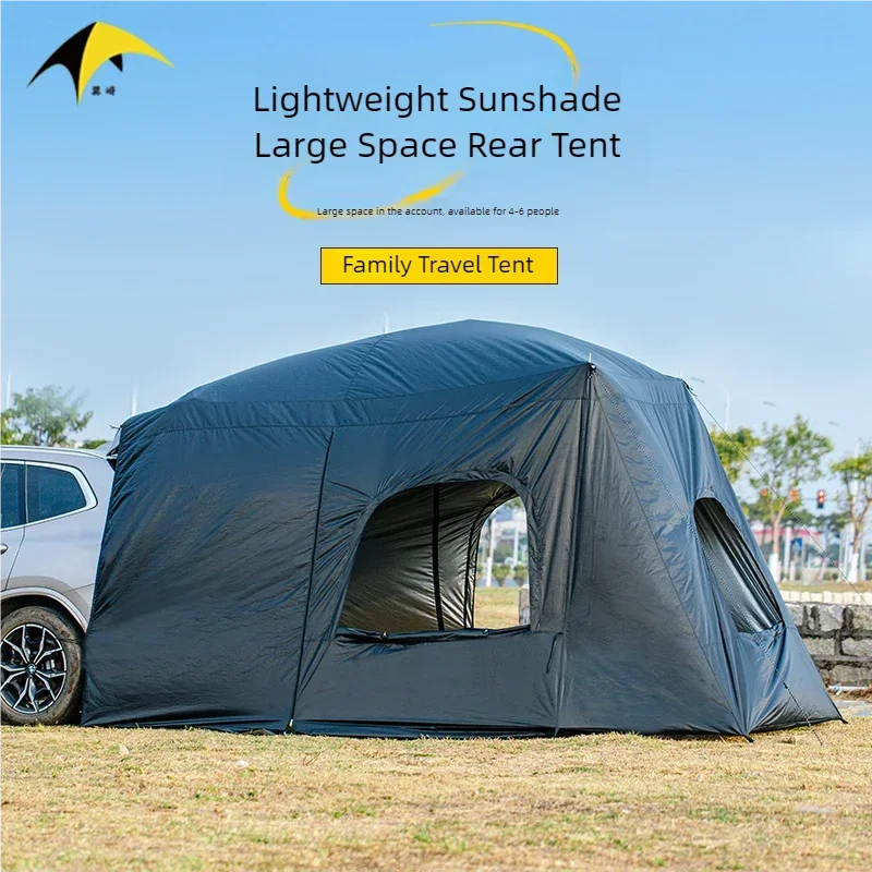 Universal SUV Camping Tent with Spacious Awning Waterproof Car Tent Easy Setup for Backpacking Traveling  Outdoors Car tail tent