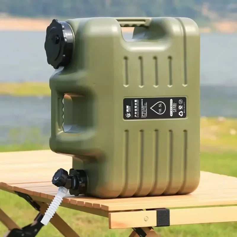 Camping Water Container with Tap Portable Outdoor Camping No Leakage Water Storage Tank for Vehicle Car Washing Camping Fishing