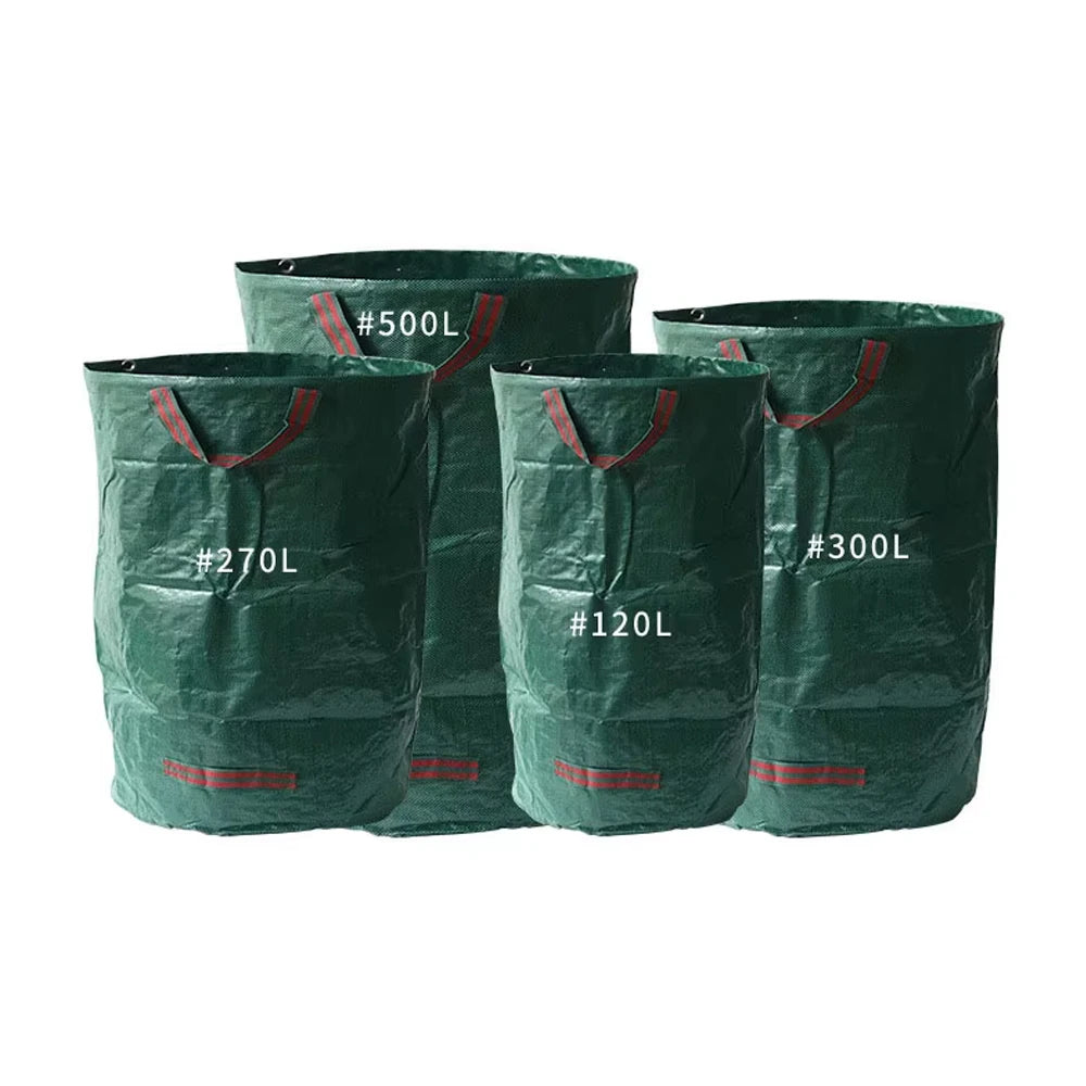 Heavy Duty Large Garden Waste Bag for Yard Leaf Weeds Grass Rubble - Outdoor Trash Bag Garden Rubbish Bags for Waste Bins Storag