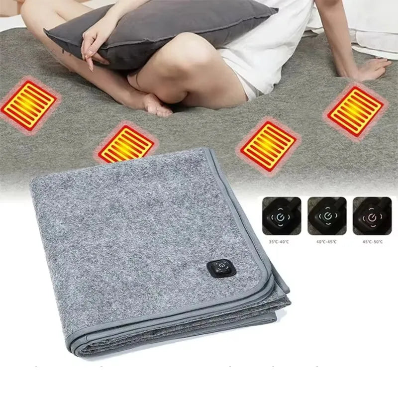 Electric blanket plush heating pad USB single heating pad outdoor camping single mattress heated sleeping pad heating pad