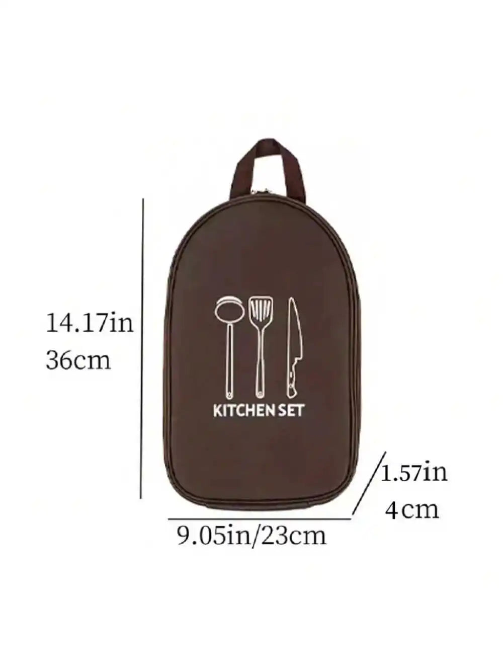 Outdoor Camping Cookware Storage Bag Cooking Utensil Organizer Kitchen Ware Container Bag Portable Picnic BBQ Tableware Pouch