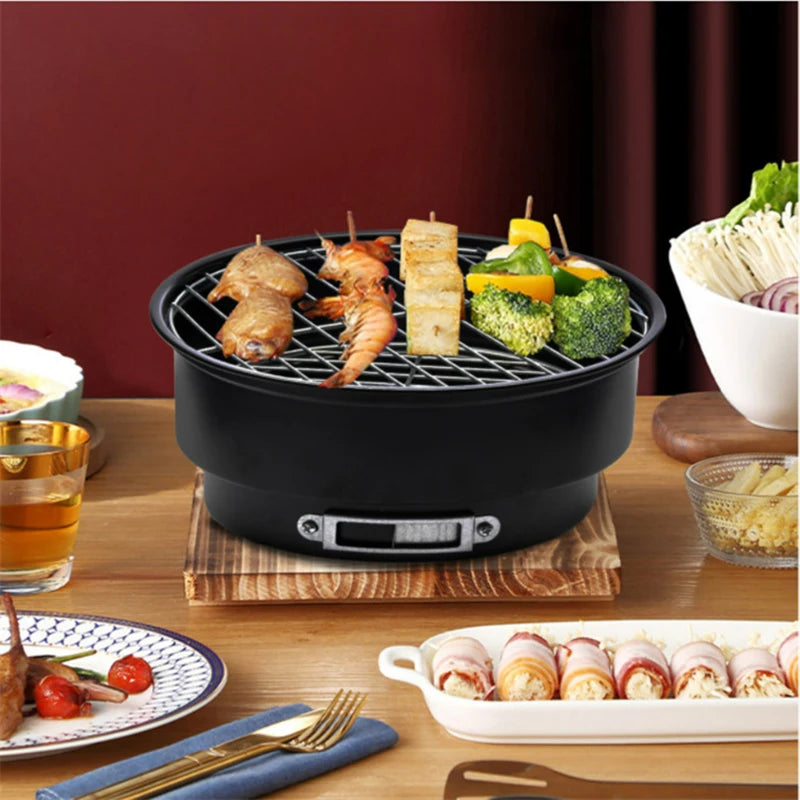 Charcoal Barbecue Grill, Household BBQ Grill,Adjustable Fire, Camping Grill Stove, Tabletop Smoker Grill for Outdoor räucherofen