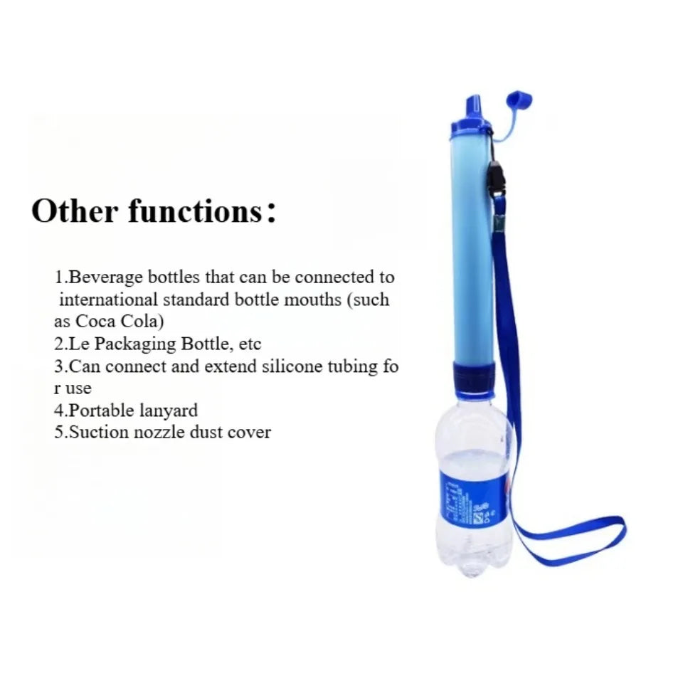 Outdoor camping emergency water filter, outdoor life emergency filtration, direct drinking, individual water purifier, steriliza