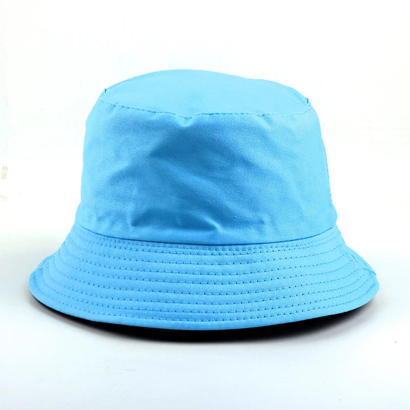 Free Custom LOGO Design Double-sided Bucket Hat Ladies Men Summer Fishing Hat Leisure Fishing Hat Panama  Bob Bucket Gorros