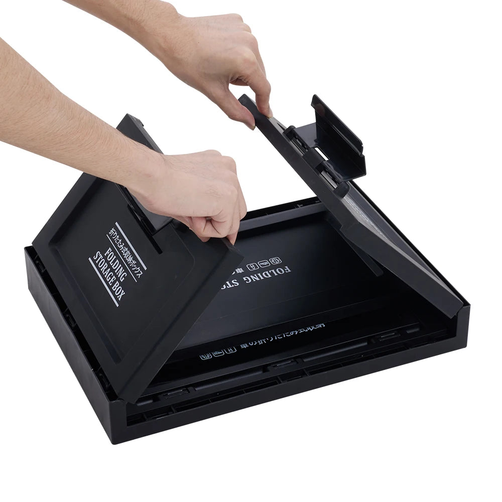 【Breeins】Outdoor Camping Folding Storage Box Thickened Folding Table Camping Storage Table Tableware Storage Camping Equipment