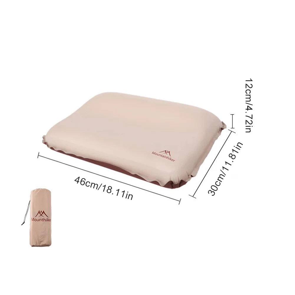 Single/Double Air Mattress Outdoor Camping High Rebound Sponge TPU Automatic Inflatable Cushion Bed for Hiking Backpacking