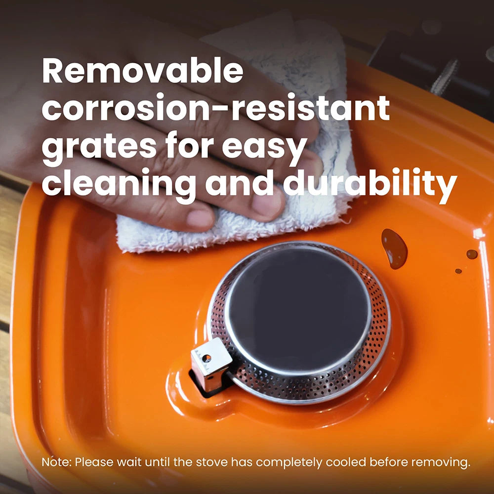 2 Burner Camping Stove with Carrying Bag, Portable Folding Gas Stove for Camping, Backpacking Camp Stove for Outdoor Cooking