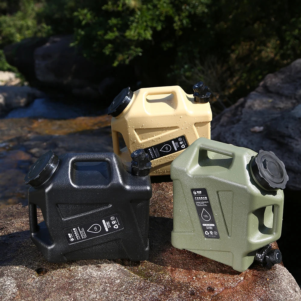 12/11L Emergency Water Can Water Storage Container Portable Large Capacity Outdoor Hiking Accessories Camping Tourism