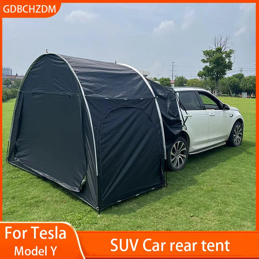 Camping Car Rear Tent Outdoor Car Trunk Tent with Canopy Car Trunk Extension Tent Sunshine-Proof Camping Equipment
