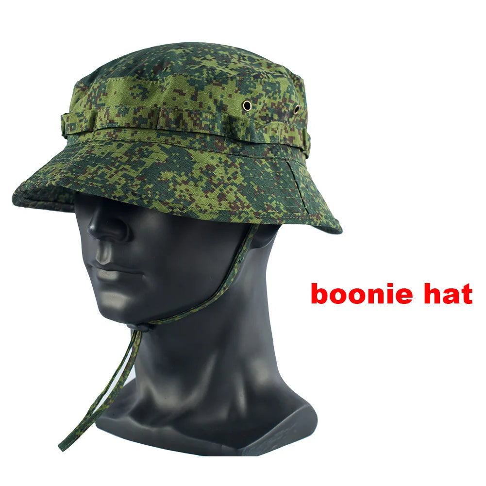 MEGE Tactical Camouflage Balaclava Boonie Hat Baseball Beanies Fishing Hat Bucket Hat Ghillie Cap