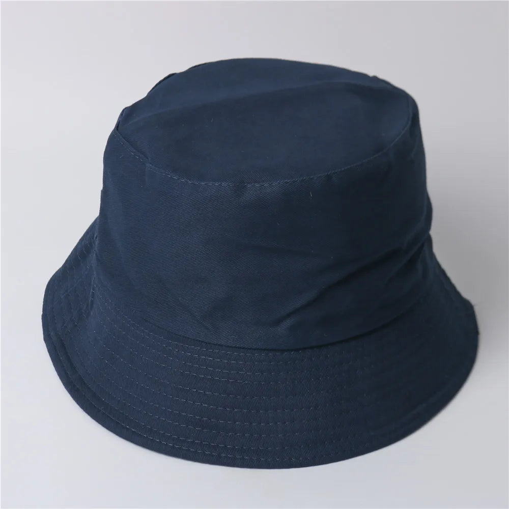 Free Custom LOGO Design Double-sided Bucket Hat Ladies Men Summer Fishing Hat Leisure Fishing Hat Panama  Bob Bucket Gorros