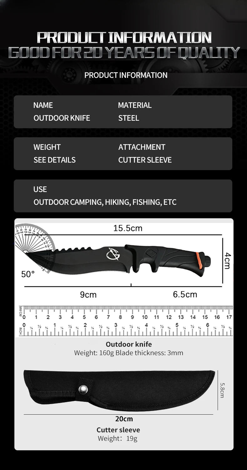 Outdoor Knife Straight Knife Portable Mini Knife Outdoor Portable