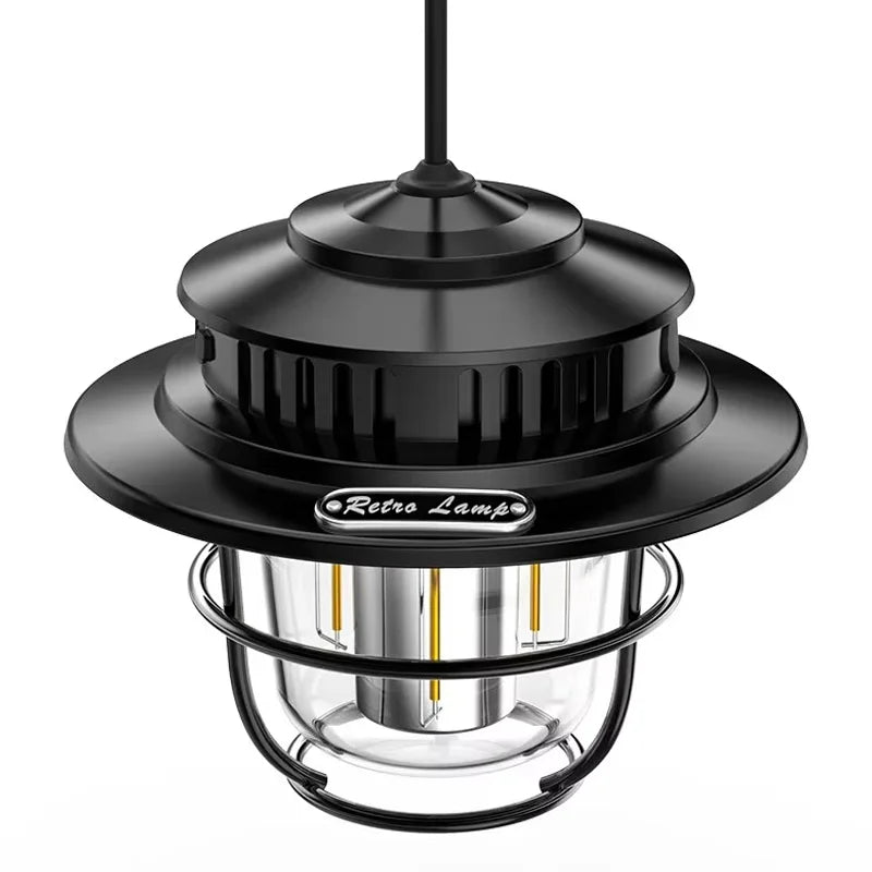 Small Portable Camping Lamp Hanging Lamp Outdoor Night Camping Rechargeable Night Market Stall Tent Lighting Atmosphere Light