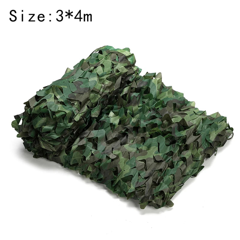 Hunting Camouflage Net Army Training Camo Netting Car Tent Awning Shade Mesh  Forest Camouflage Net Outdoor Sport Camo Scarfs