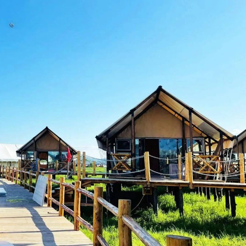 Outdoor Camping Tents, Hotel Camping Bases, Large Wooden House Accommodation, Suitable for Camping, Customizable