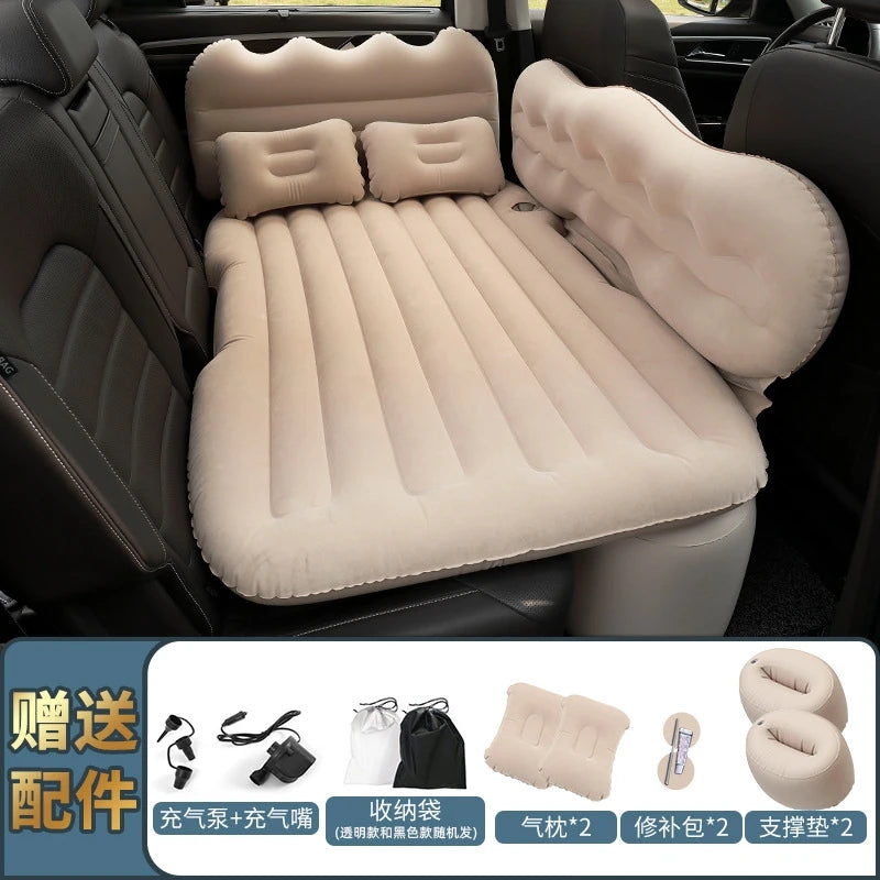 Car Inflatable Mattress SUV Sedan Rear Bed Children's Sleep Car Folding Air Cushion Bed Home Outdoor Camping Mat